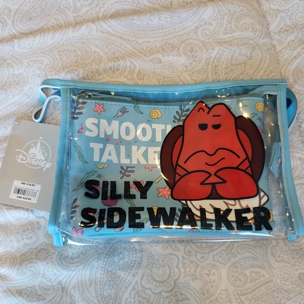 Bnwt Disney Little mermaid makeup/ wristlet bag
